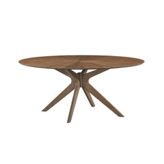 ZAGO Oval Dining Table Xylo Walnut