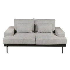 ZAGO 2-Seater Sofa Yoko Light Grey Fabric