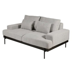 ZAGO 2-Seater Sofa Yoko Light Grey Fabric