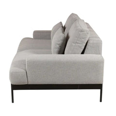 ZAGO 2-Seater Sofa Yoko Light Grey Fabric