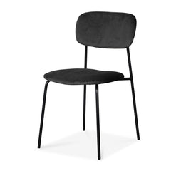 OPJET PARIS Set of 2 Chairs Convive Black Legs Velvet