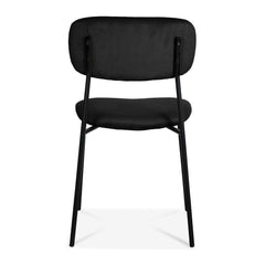 OPJET PARIS Set of 2 Chairs Convive Black Legs Velvet