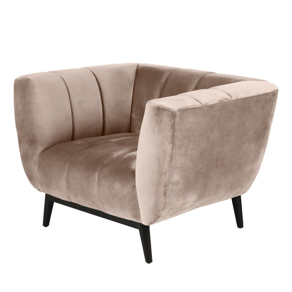 ZAGO Armchair Amaro metal legs velvet