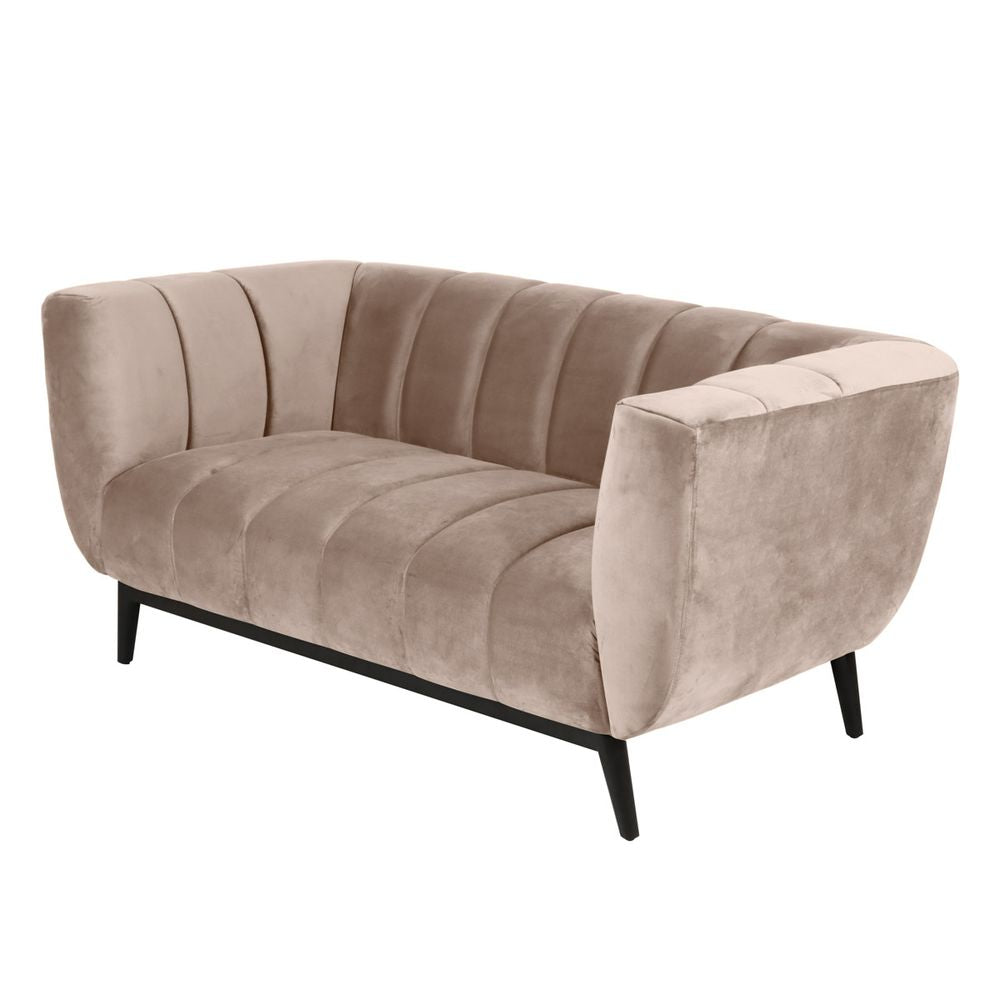 ZAGO Sofa 2-seater Amaro metal legs velvet