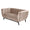 ZAGO Sofa 2-seater Amaro metal legs velvet