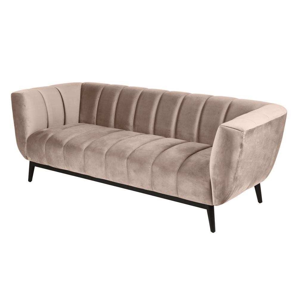 ZAGO Sofa 3-seater Amaro metal legs velvet