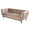 ZAGO Sofa 3-seater Amaro metal legs velvet