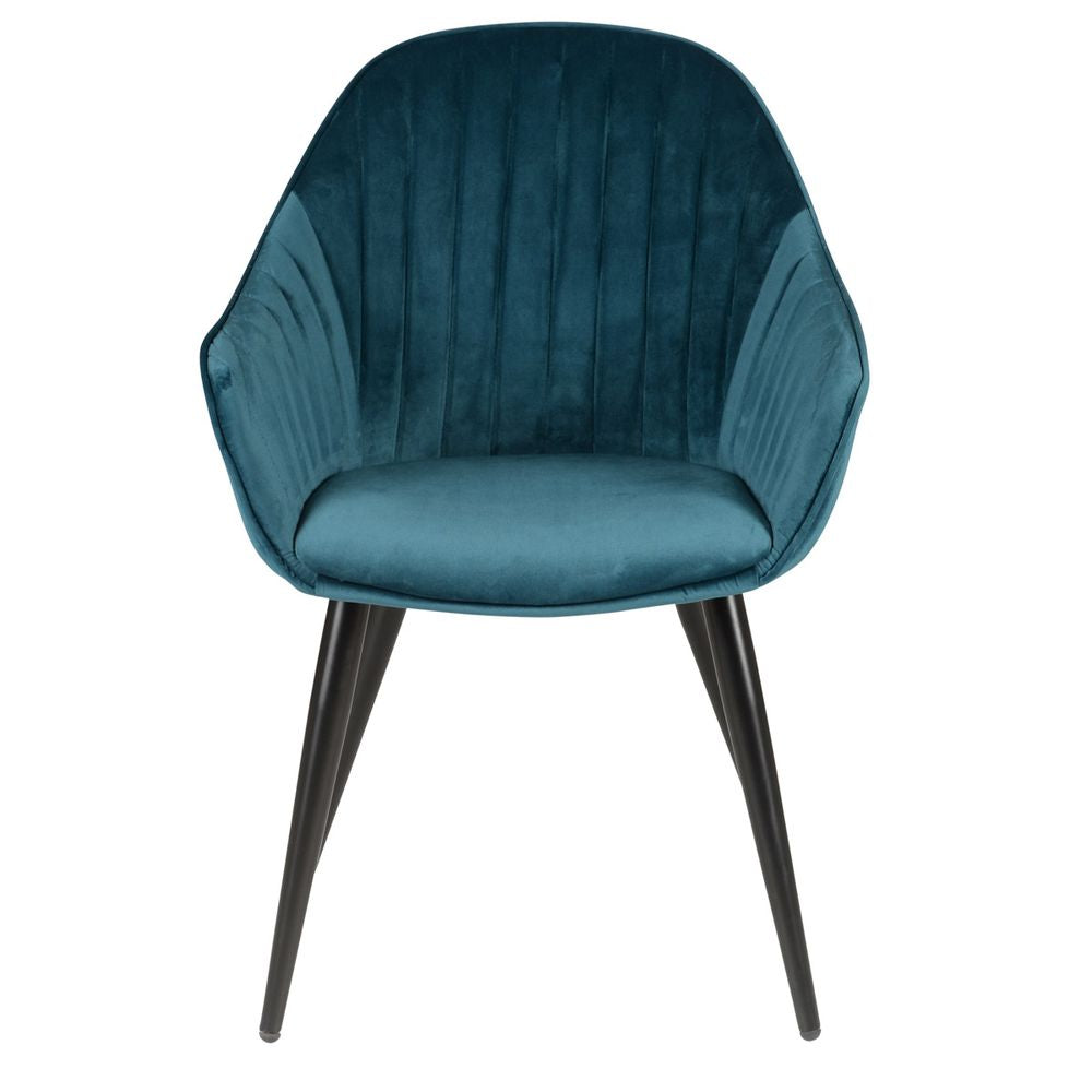 ZAGO Armchair Bari metal legs velvet