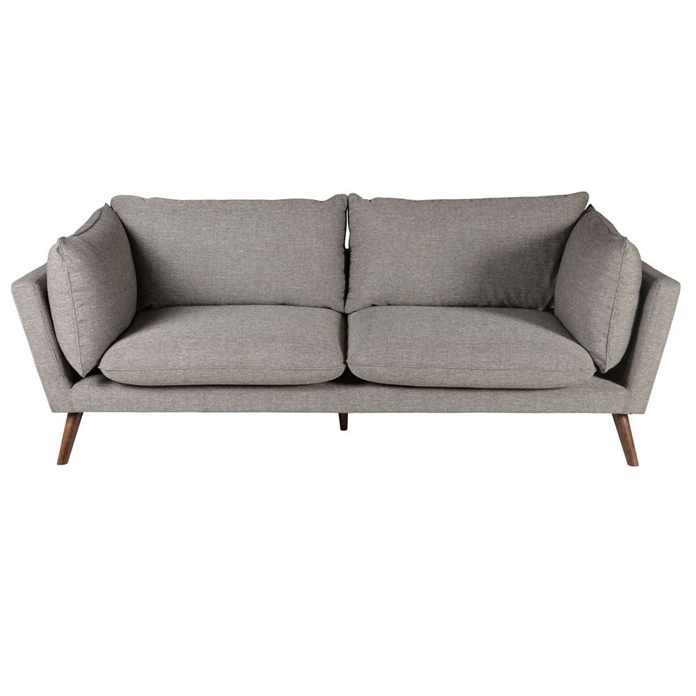 ZAGO Sofa 3-seater Brooks metal legs fabric grey