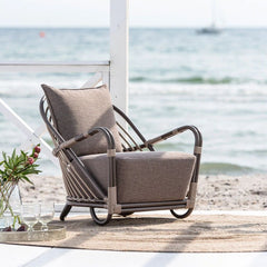 SIKA DESIGN Lounge Armchair Charlottenborg Rattan Outdoor