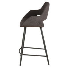 ZAGO Bar Stool Esmee metal legs fabric seat 67cm