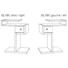 DRUGEOT Side Table Glycine Left