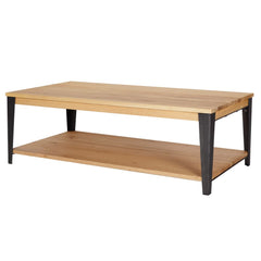 ZAGO Coffee Table Manhattan metal legs oak 120cm