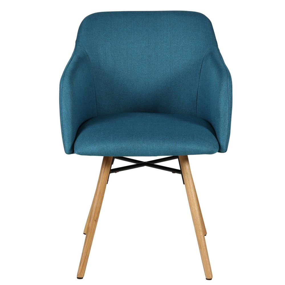 ZAGO Armchair May oak legs fabric