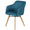 ZAGO Armchair May oak legs fabric