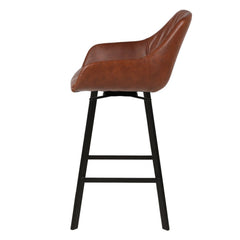 ZAGO Swivel Bar Stool Moss metal legs leatherette 65cm