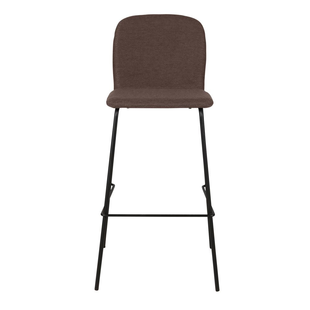 ZAGO Bar Stool Sense metal legs and fabric 75cm brown