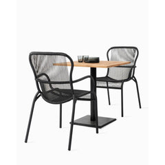 VINCENT SHEPPARD Bistro Table Quadro Black Frame Outdoor