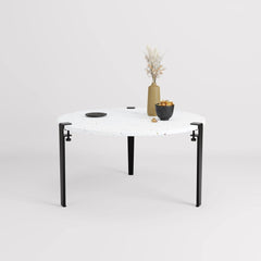 TIPTOE Coffee Table Venezia Recycled Plastic Steel Legs ø80cm