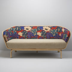 ORCHID EDITION Sofa Boa Rattan Idris Fabric