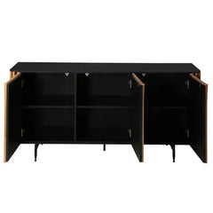 ZAGO Sideboard Linea metal legs oak 159cm